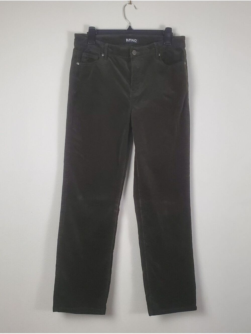 Buffalo David Bitton Women's Dark Brown Corduroy Pants Size 8/29 Straight Leg